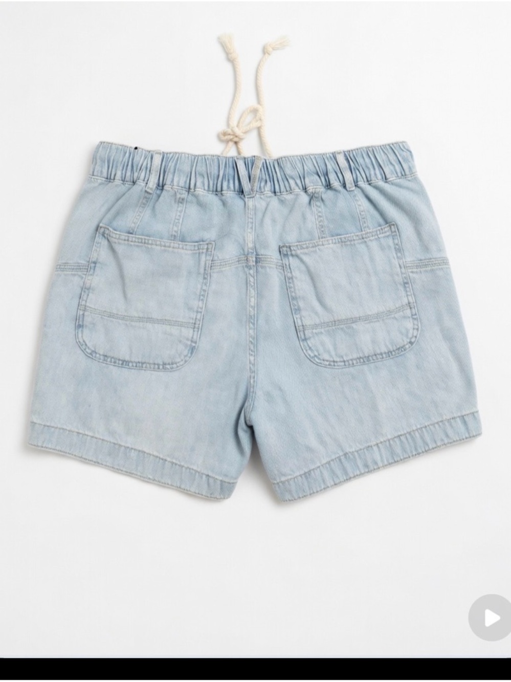 Free People Light Blue Denim Jean Shorts - Picture 2 of 6